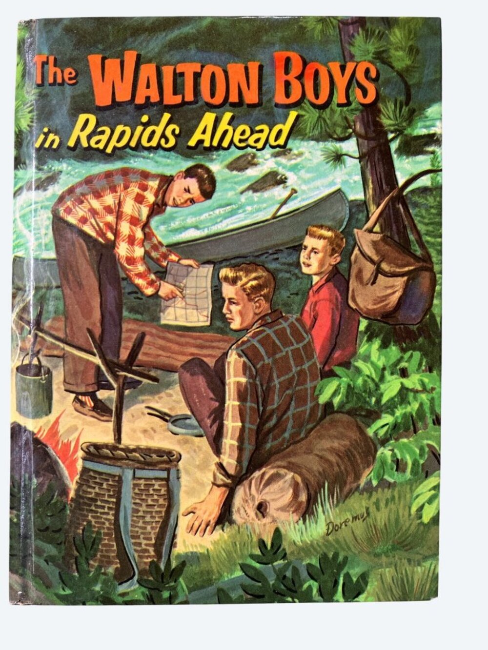 The Walton Boys In Rapids Ahead By Hal Burton 1958 Whitman Publishing Hardcover